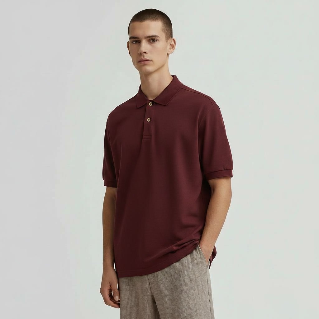 Polo Relaxed Burgundy