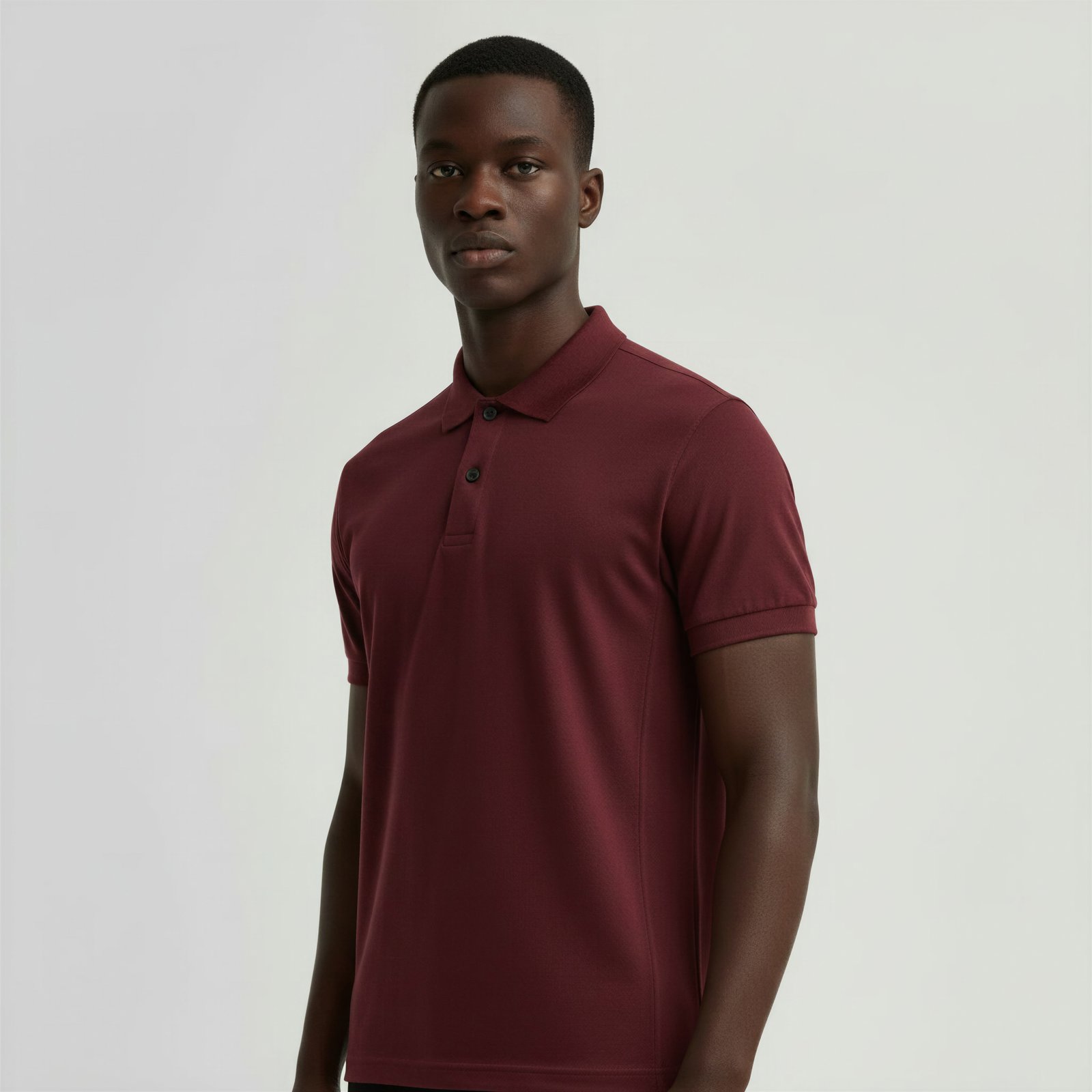 Polo Slim Lux/Burgundy